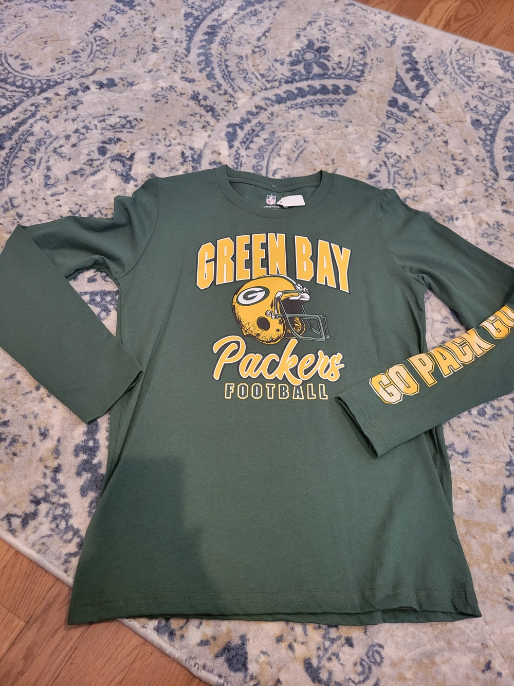 NFL Green Bay Packers Kids Long-Sleeve Tee NWT Youth 14/16